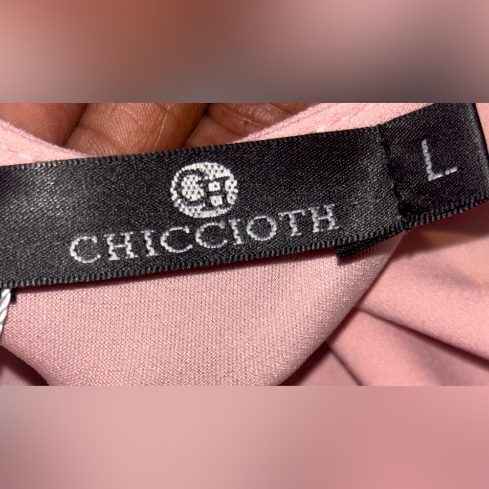 CHICCLOTH Pleated Dress with Button and Side Zip Detail - Picture 5 of 6